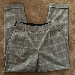 Plaid Stretch Trousers